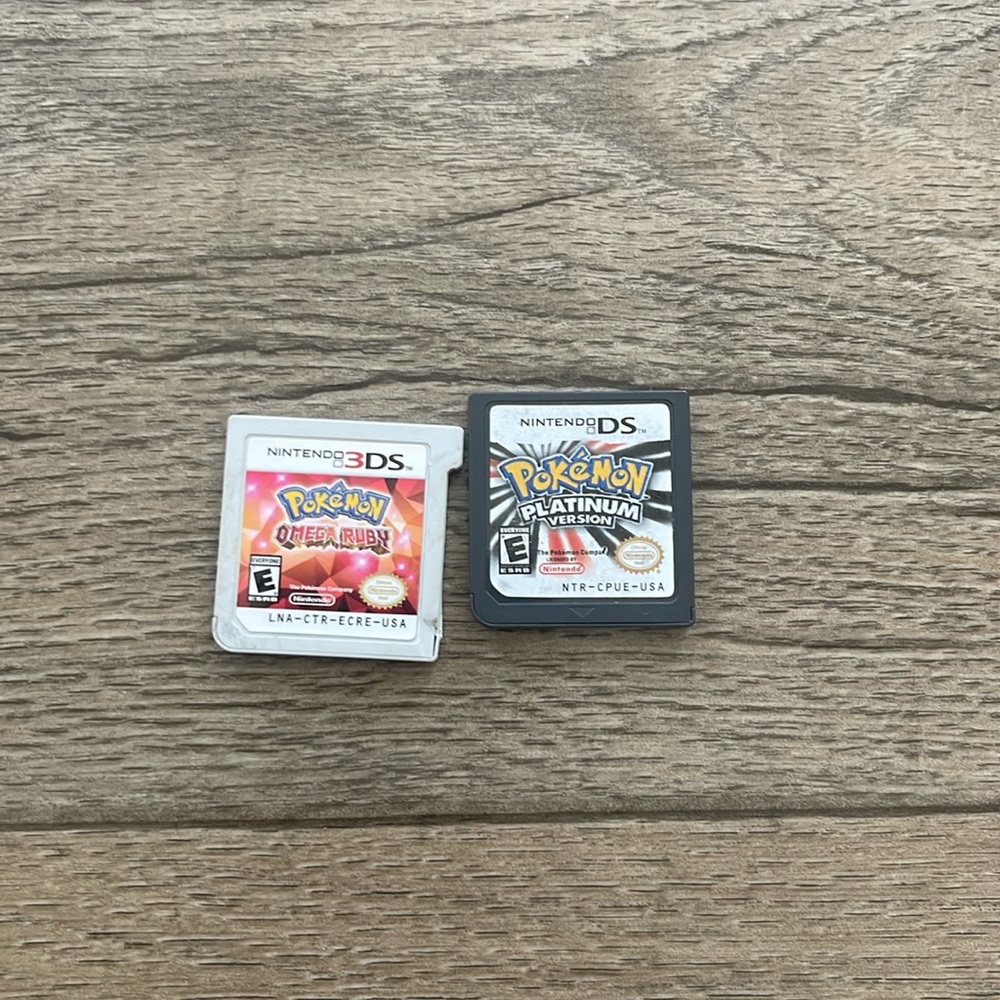 Pokémon omega ruby and Pokémon platinum